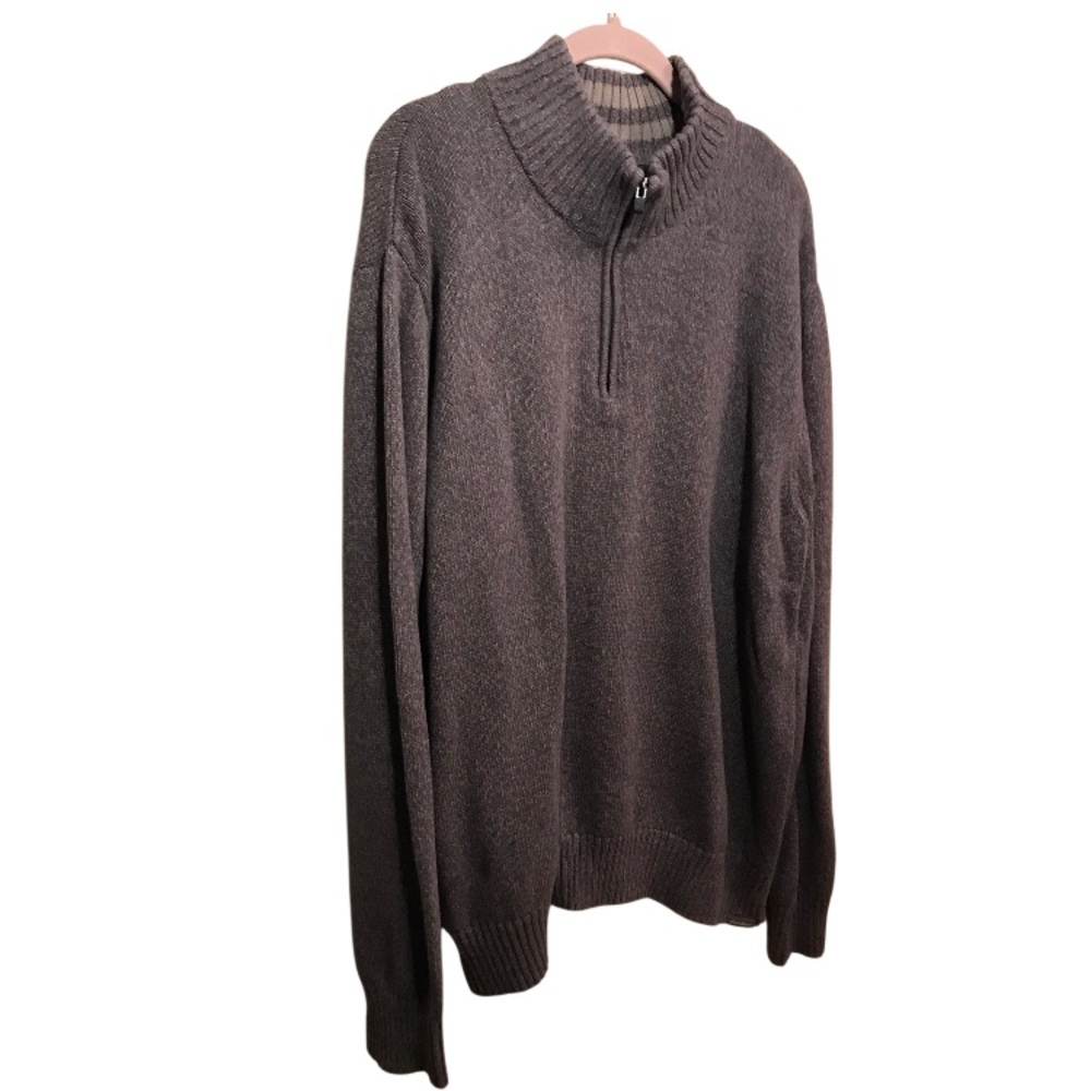 Eddie Bauer Men's Half-Zip Mock Neck Sweater Size 2XL